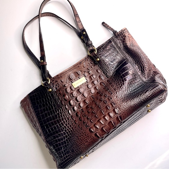 Brahmin Bags Brahmin Brown Alligator Large Purse Poshmark